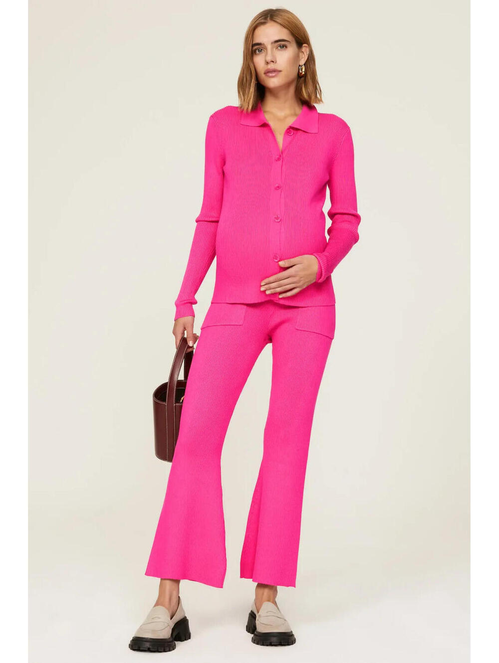 Emilia George Pink Eliza Maternity Top Size S
